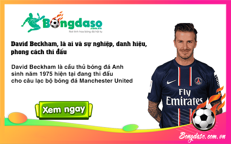 David Beckham là ai và sự nghiệp, danh hiệu, phong cách thi đấu